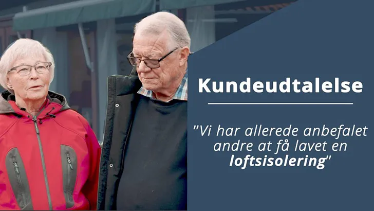 Hulmursisolering - kundeudtalelse om isolering af loft