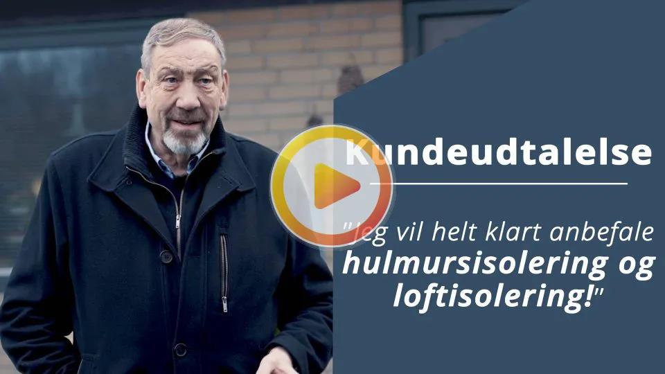 kundeudtalelse - Mogens fra Greve fortæller om hans oplevelse med Calidi, da de efterisolerede hans loft og hulmur.
