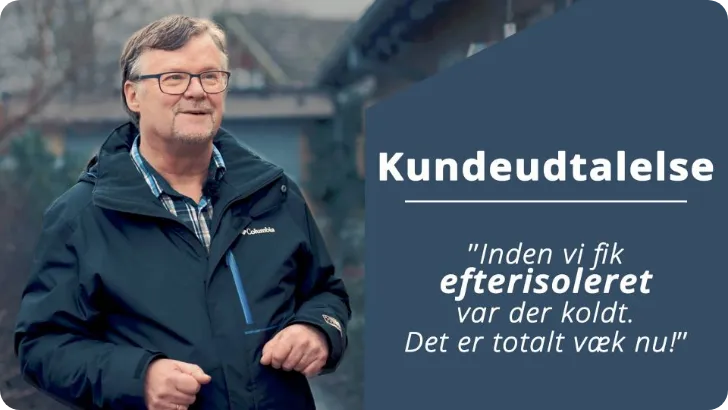 Kundeudtalelse - isolering af loft i Solrød